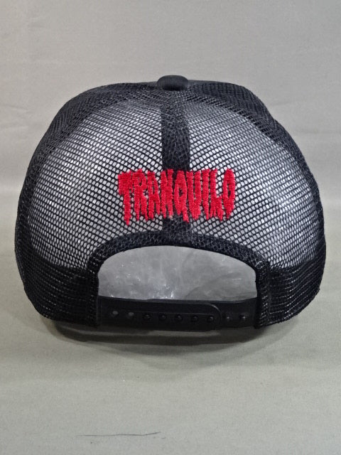 ★ Tetsuya Naito hand signed autograph ★ L.I.J Mesh Cap (4) (TRANQUILO/Black× White)