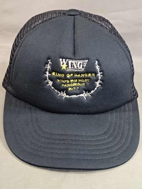 W☆ING KING OF DANGER Mesh Cap (1) (Black)