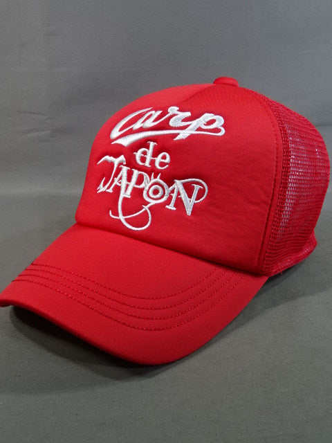 広島東洋カープ×内藤哲也 Carp de Japon メッシュキャップ(レッド×ホワイト)