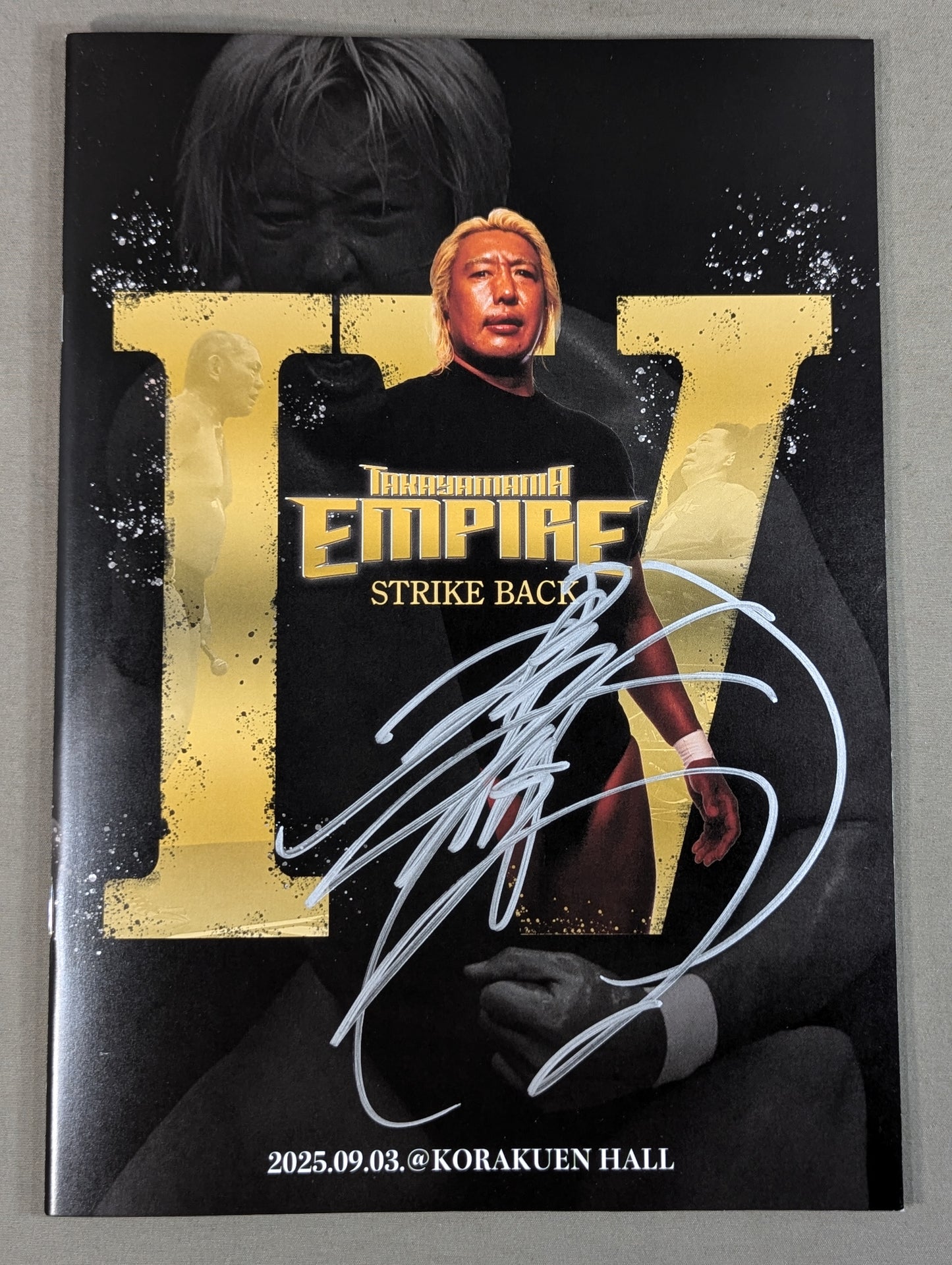 【Minoru Suzuki hand signed autograph 】TAKAYAMANIA EMPIREIV.