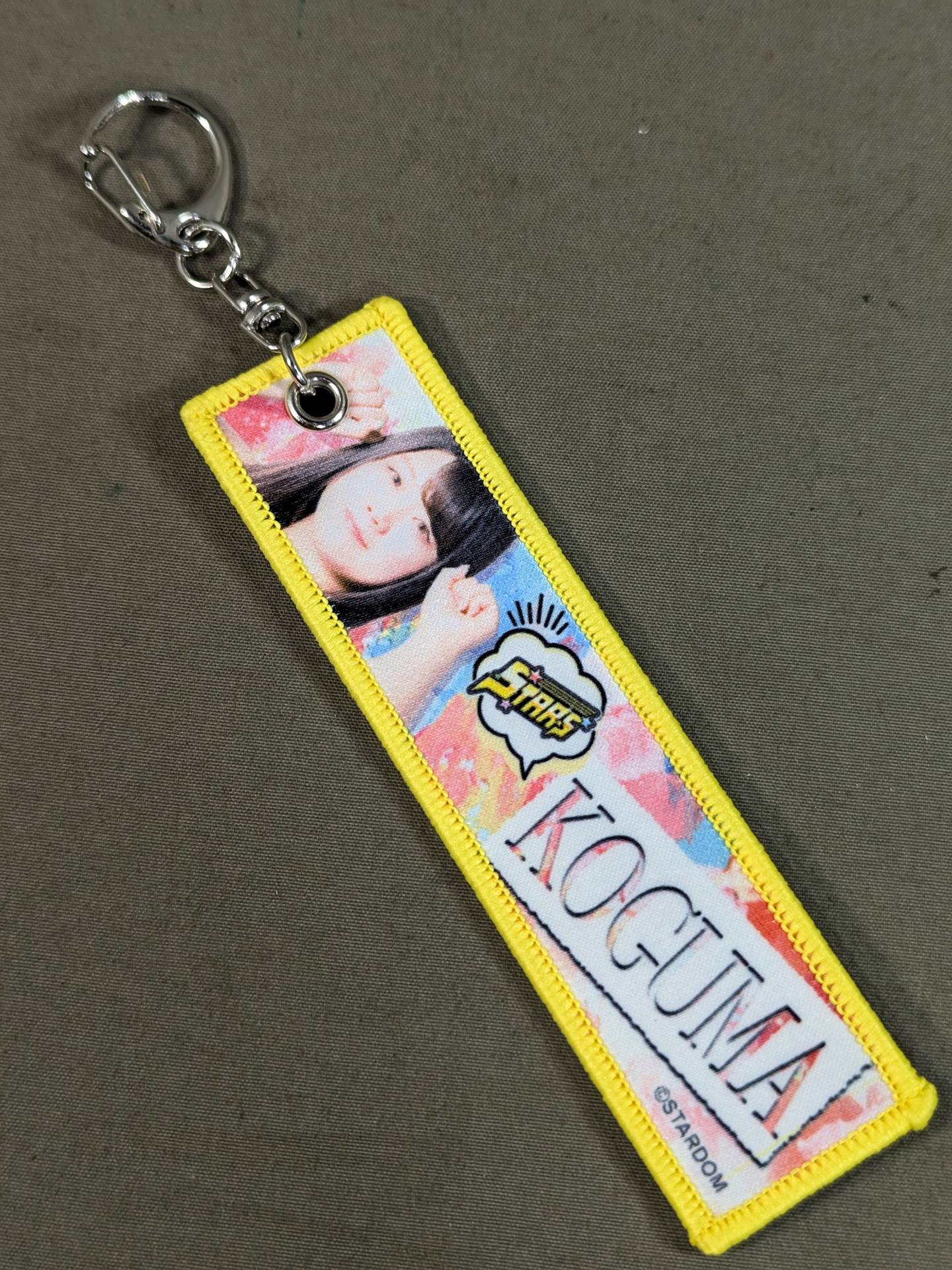 Koguma Cheering Towel Tag Keychain