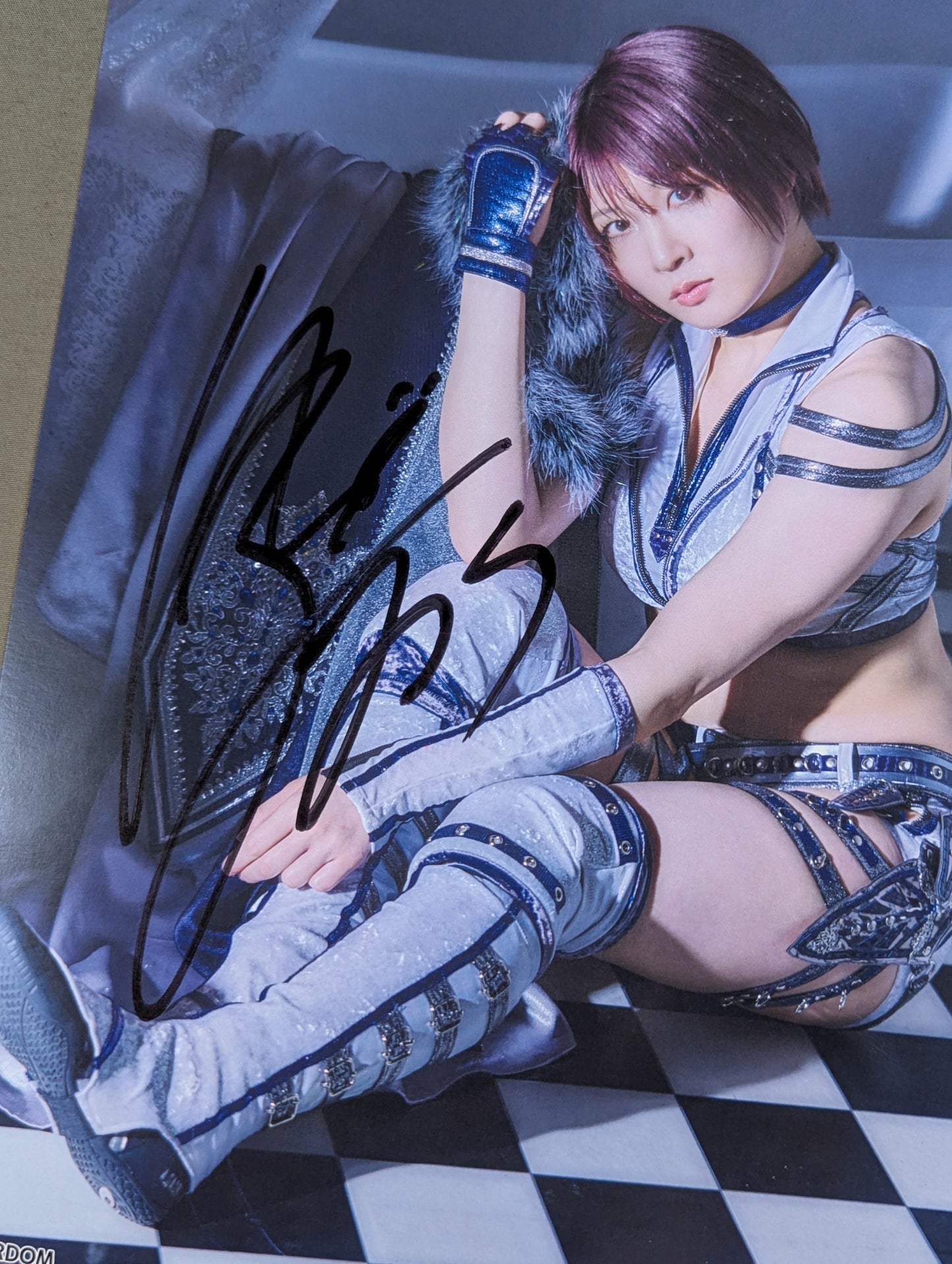 安納サオリ 直筆サイン入り スターダムポートレート(B-7)