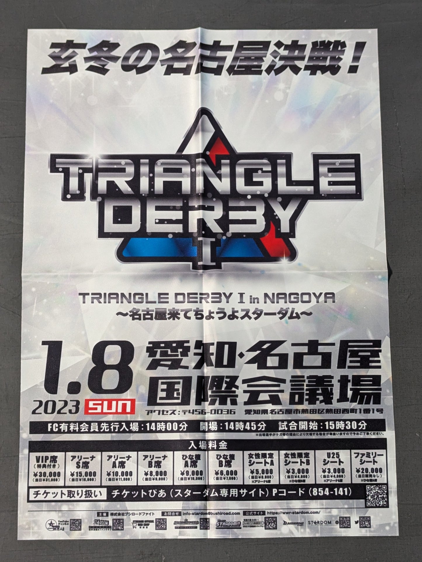 スターダム「TRIANGLE DERBY I in NAGOYA」フラッグ