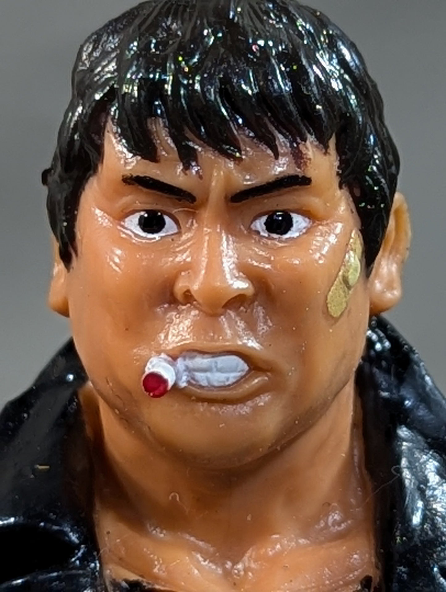Atsushi Onita (black shirt, leather jacket)
