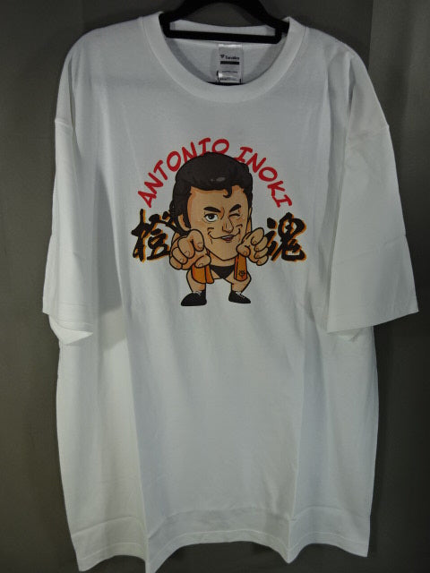 アントニオ猪木×読売ジャイアンツ イラスト コラボTシャツ①(ホワイト)