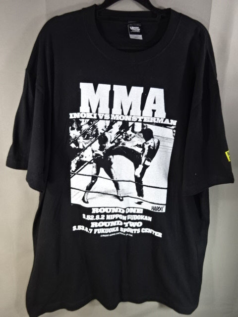 アントニオ猪木vsモンスターマン 異種格闘技戦(ギロチン・ブラック) Tシャツ