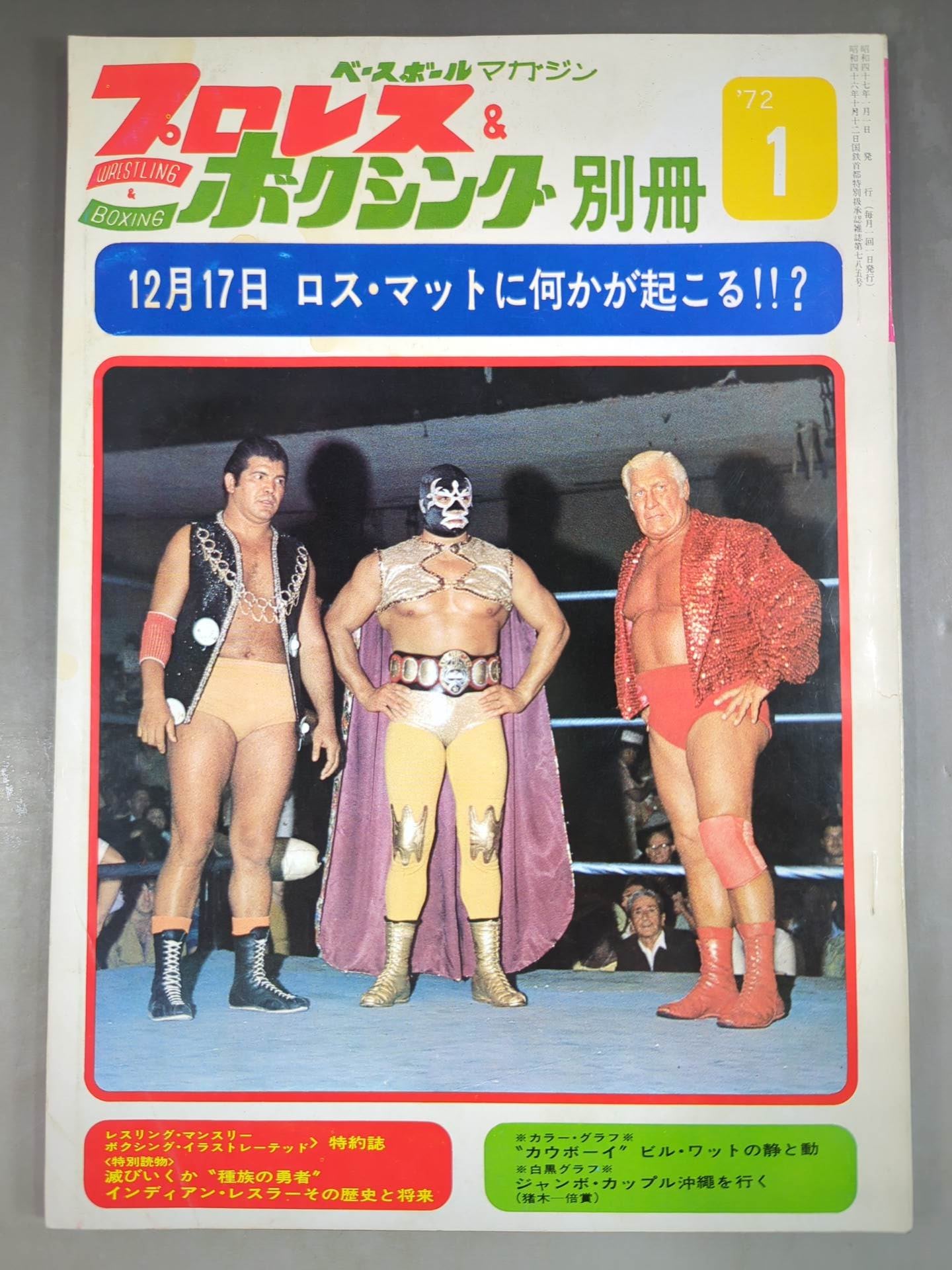 プロレス&ボクシング 1972年1月号別冊