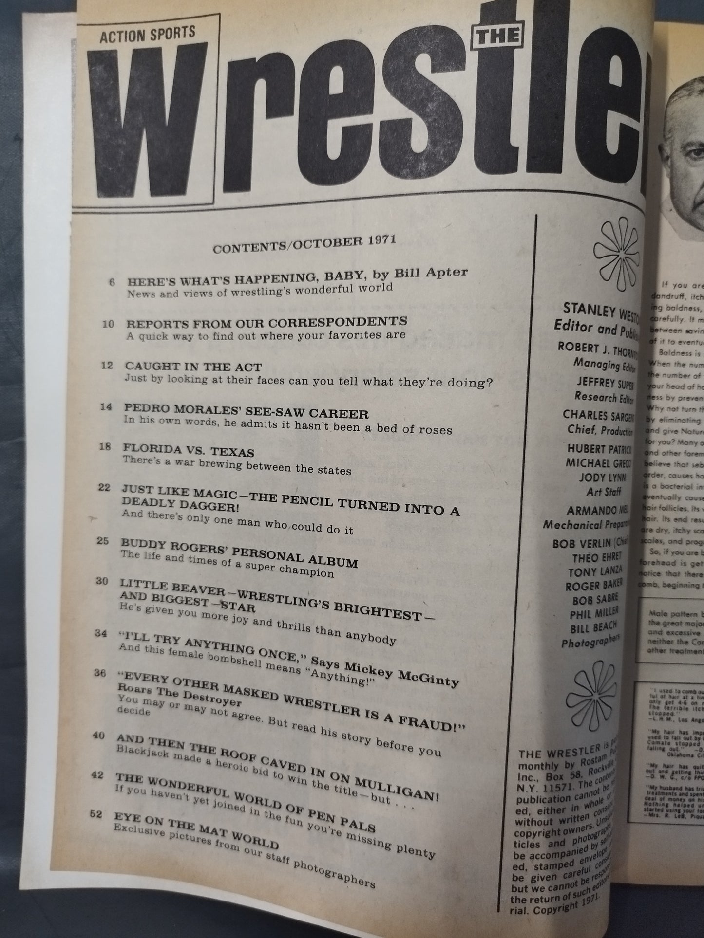 THE Wrestler 1971年10月号