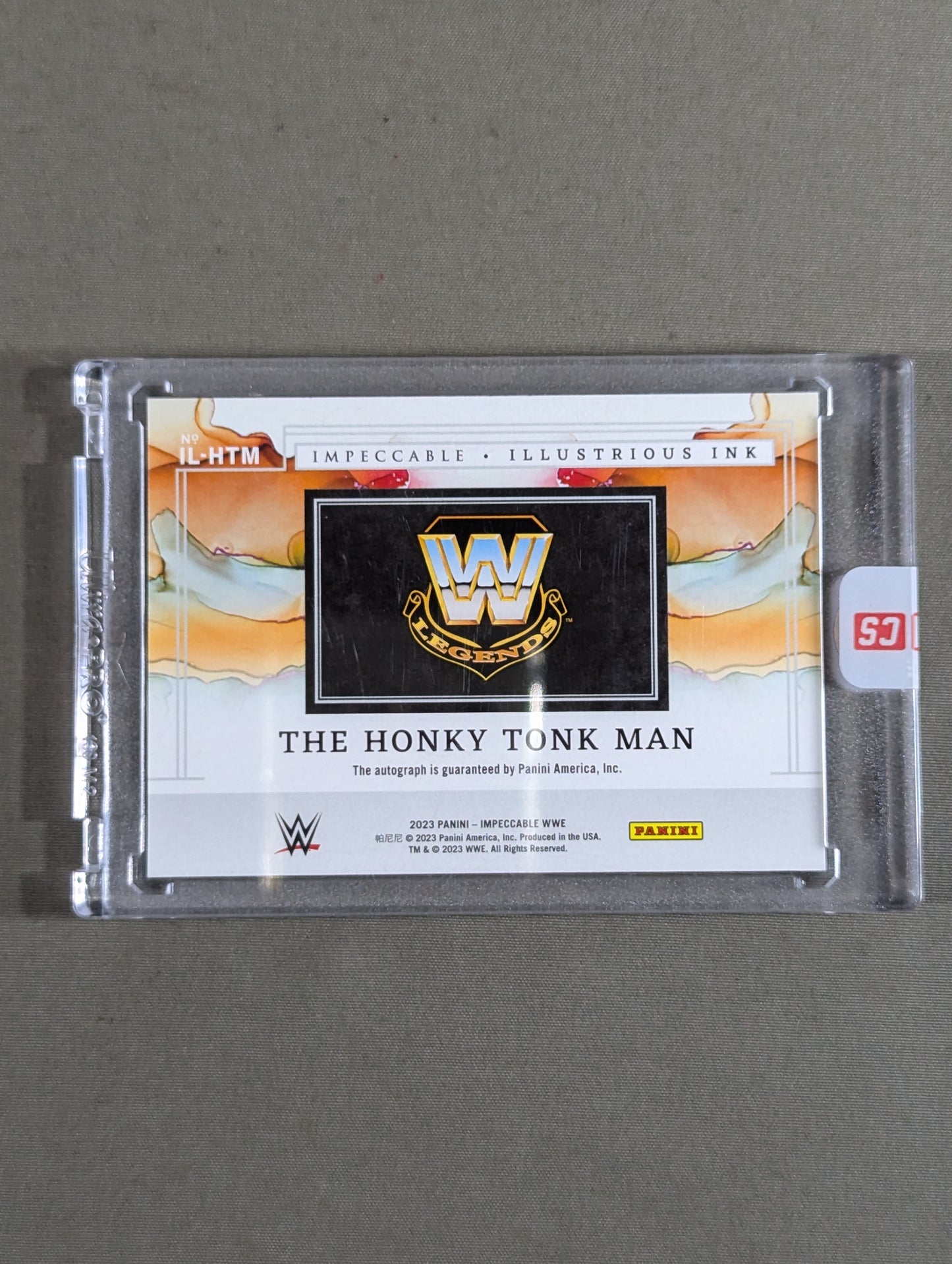 2023 WWE PANINI ホンキー・トンク・マン 公式サインカード
