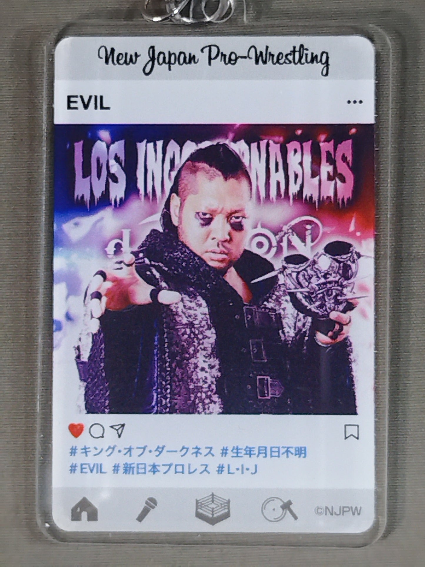 ★新日本プロレスくじ 2020★ EVIL アクリルキーホルダー