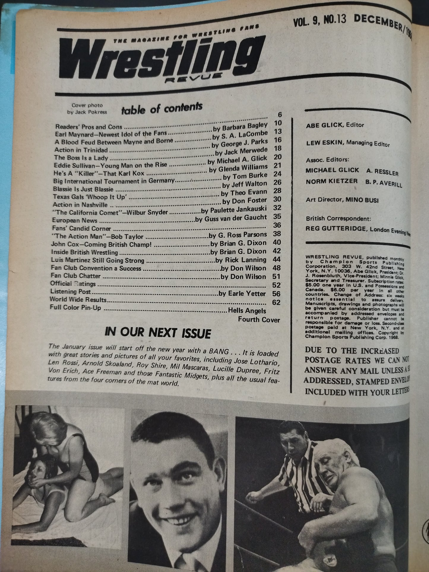 Wrestling REVUE 1968年12月号
