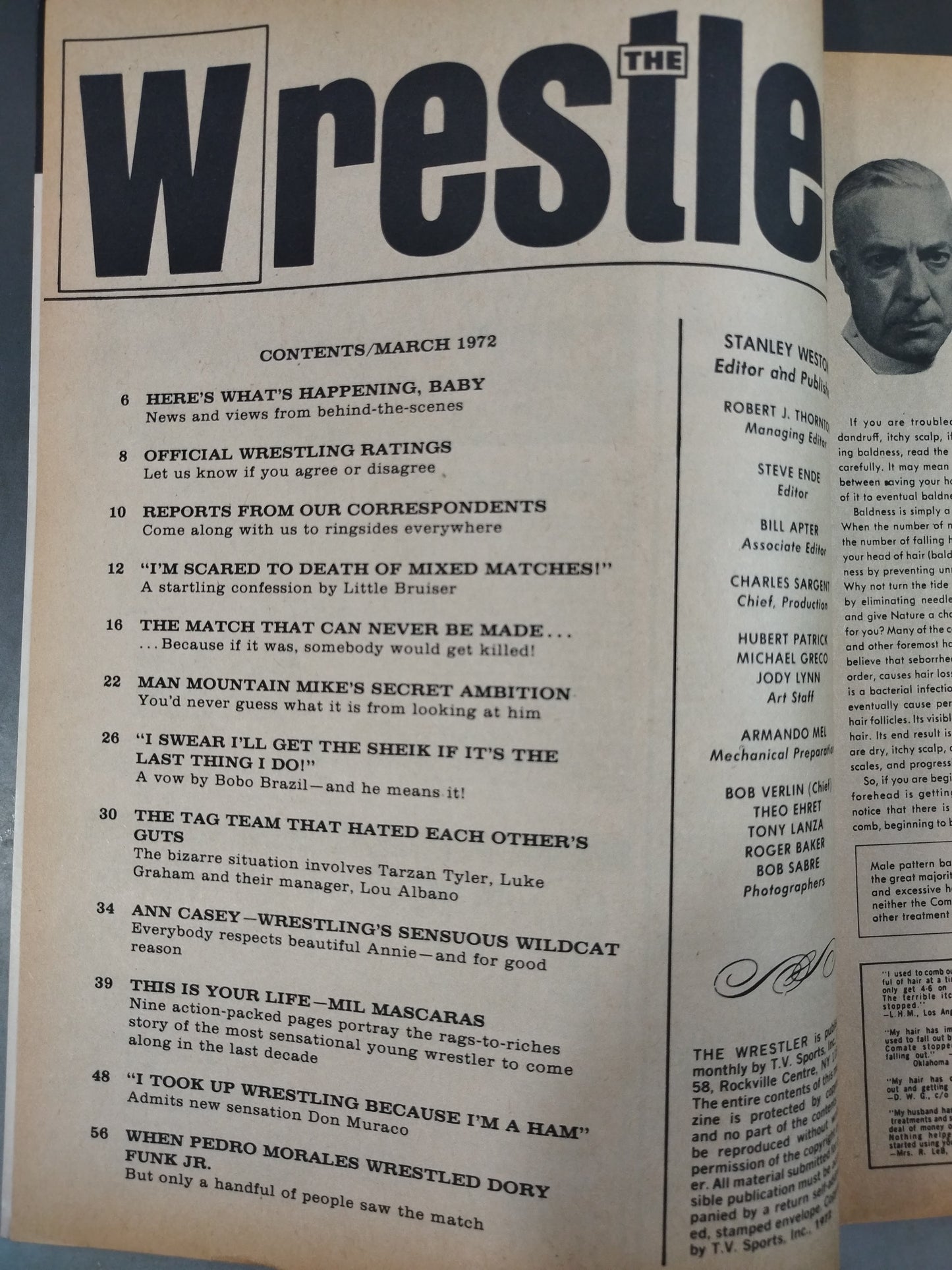 THE Wrestler 1972年3月号