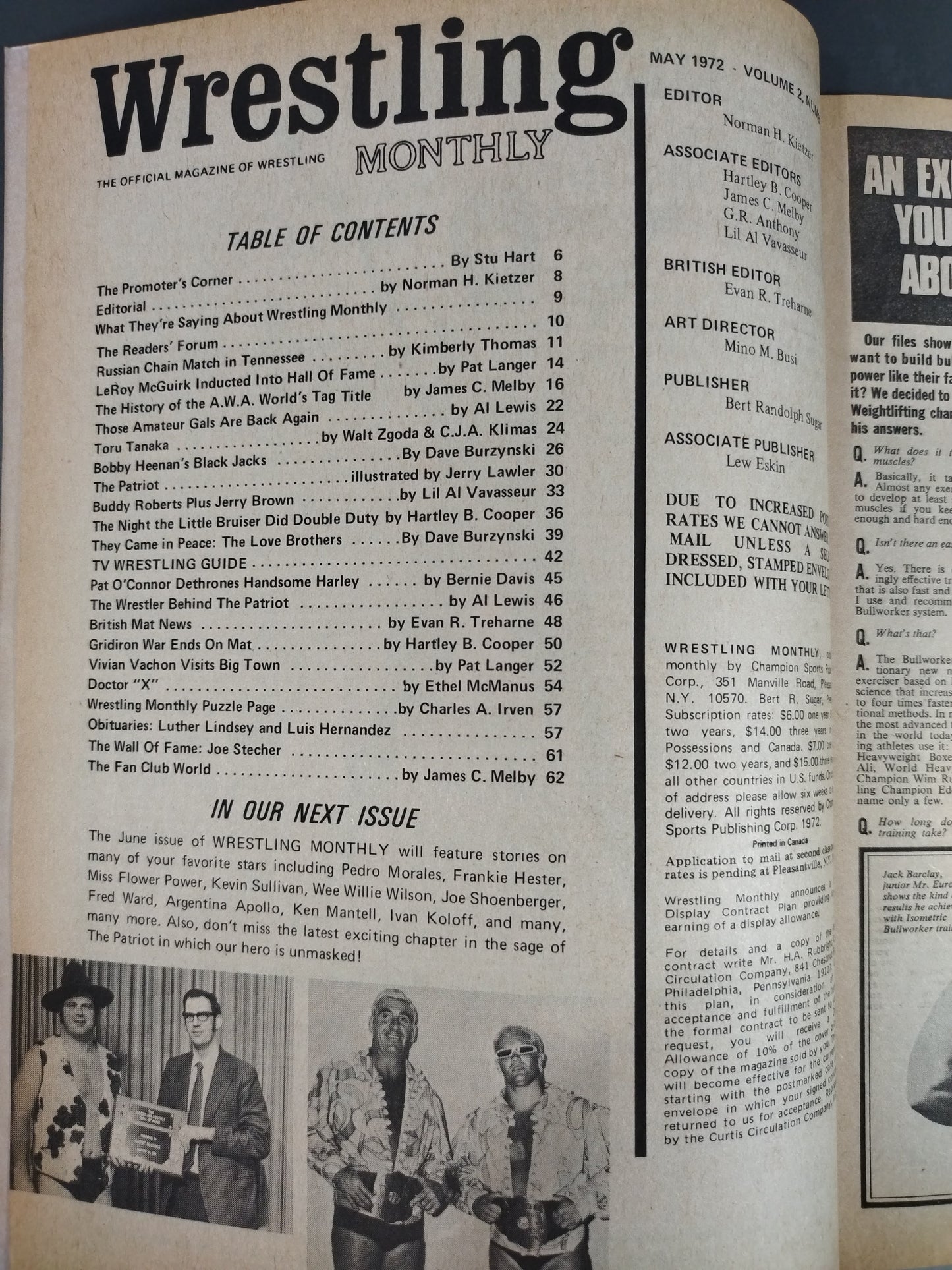Wrestling MONTHLY 1972年5月号
