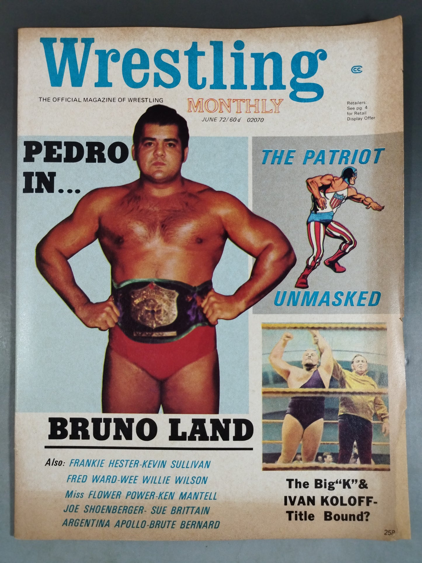 Wrestling MONTHLY 1972年6月号