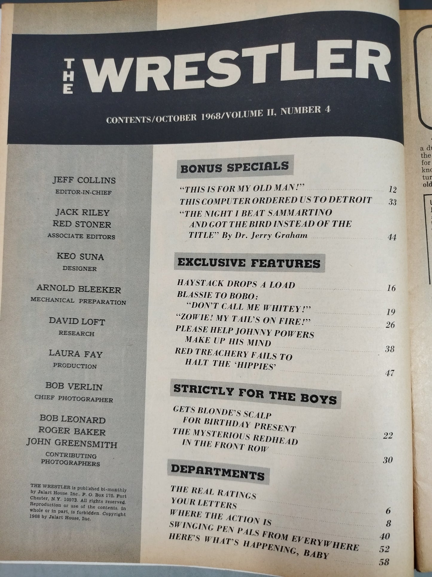 THE Wrestler 1968年10月号