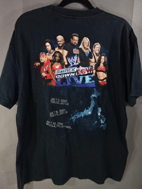 SMACKDOWN ECW LIVE 2009 ピクチャーTシャツ