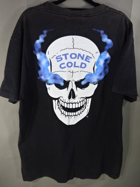 ストーン・コールド・スティーブ・オースチン What? Tシャツ③(WWE / ブラック)
