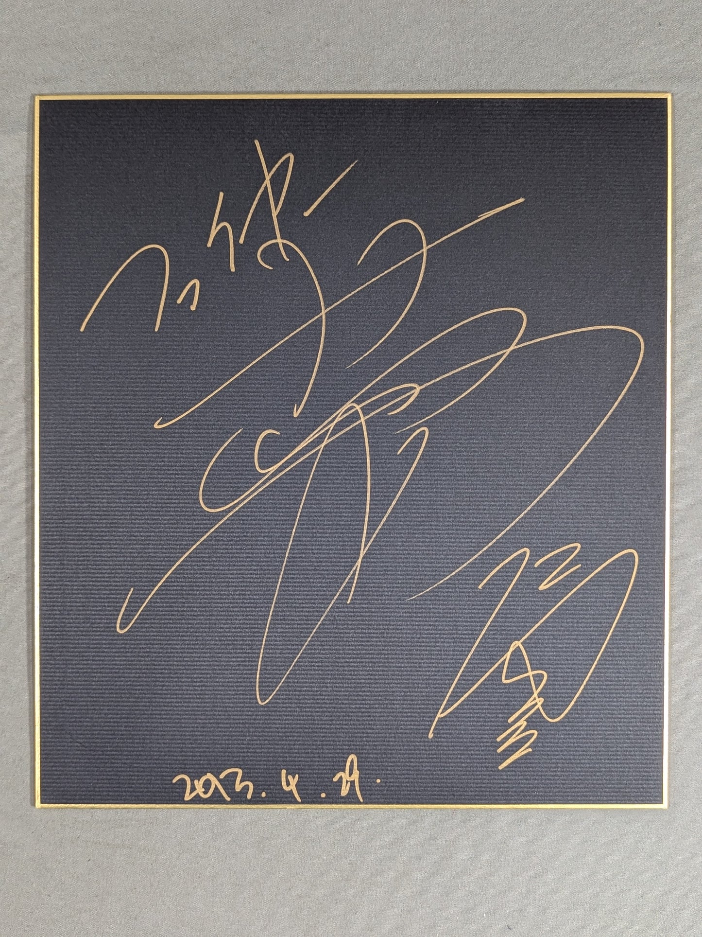 Atsushi Onita (Black Shikishi ( Autograph board ) )