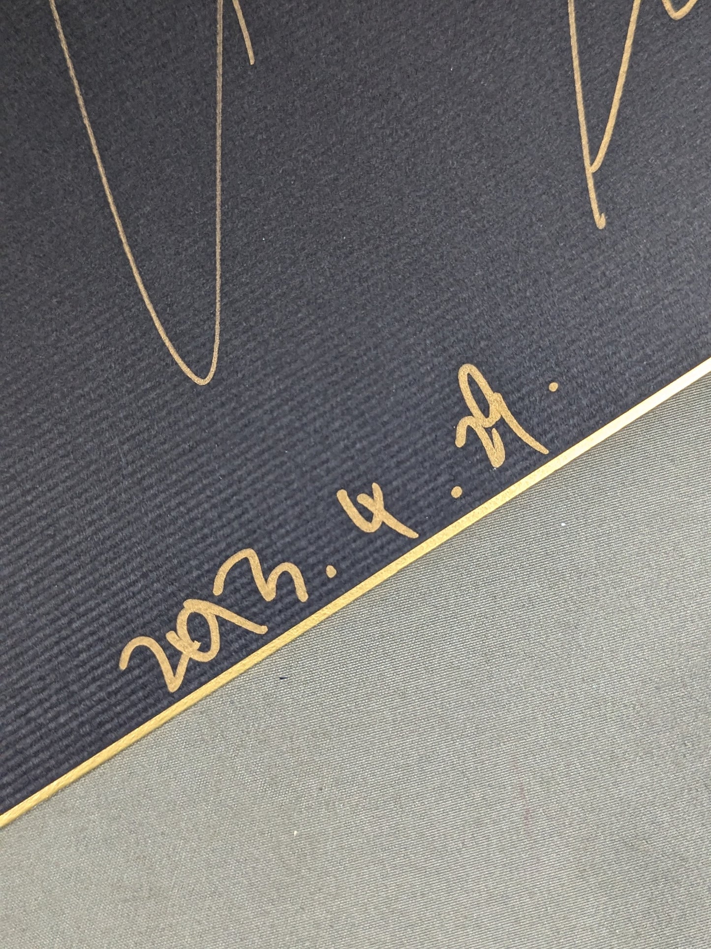 Atsushi Onita (Black Shikishi ( Autograph board ) )