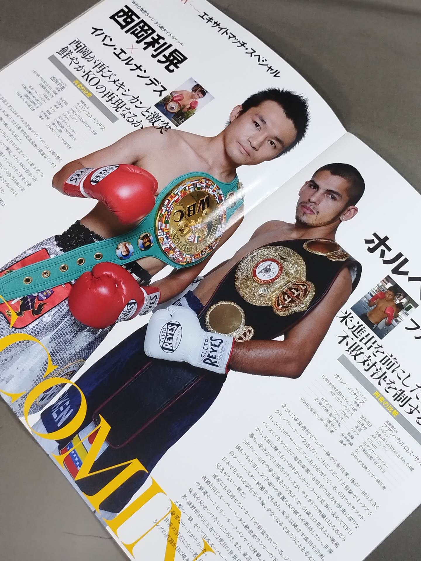 西岡利晃vsエルナンデス / リナレスvsサルガド ダブル世界タイトルマッチ