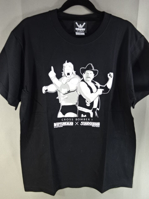 キン肉マン×スタン・ハンセン コラボレーションTシャツ(ネプチューンマン ブラックver.)