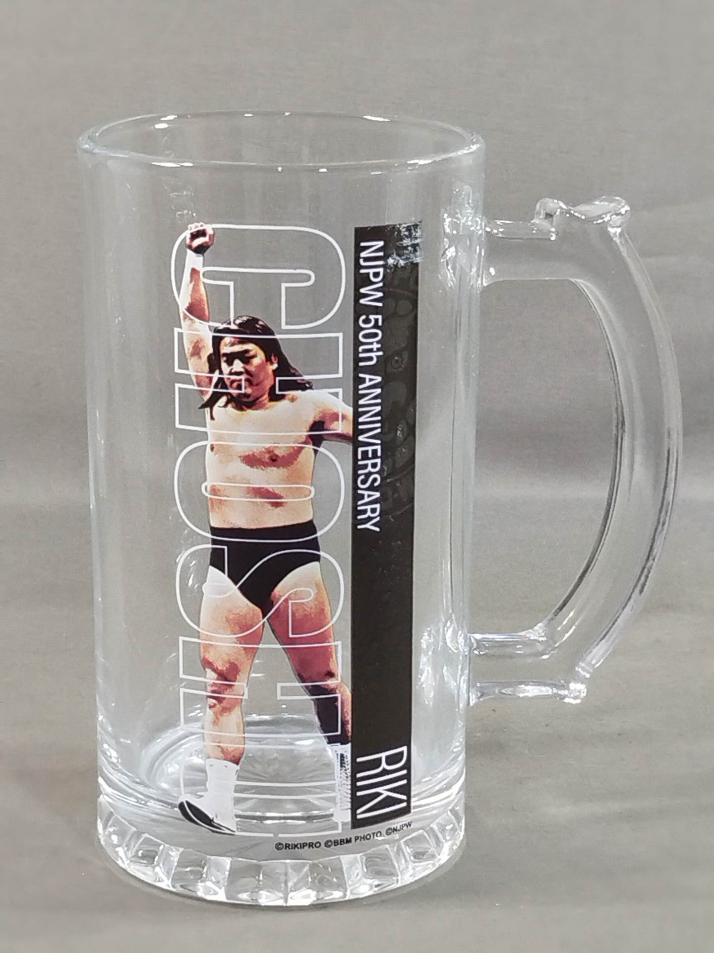長州力 新日本プロレス50周年記念 ビールジョッキ