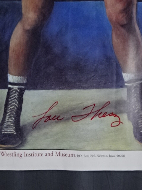 【hand signed autograph】 Lou Thesz Poster