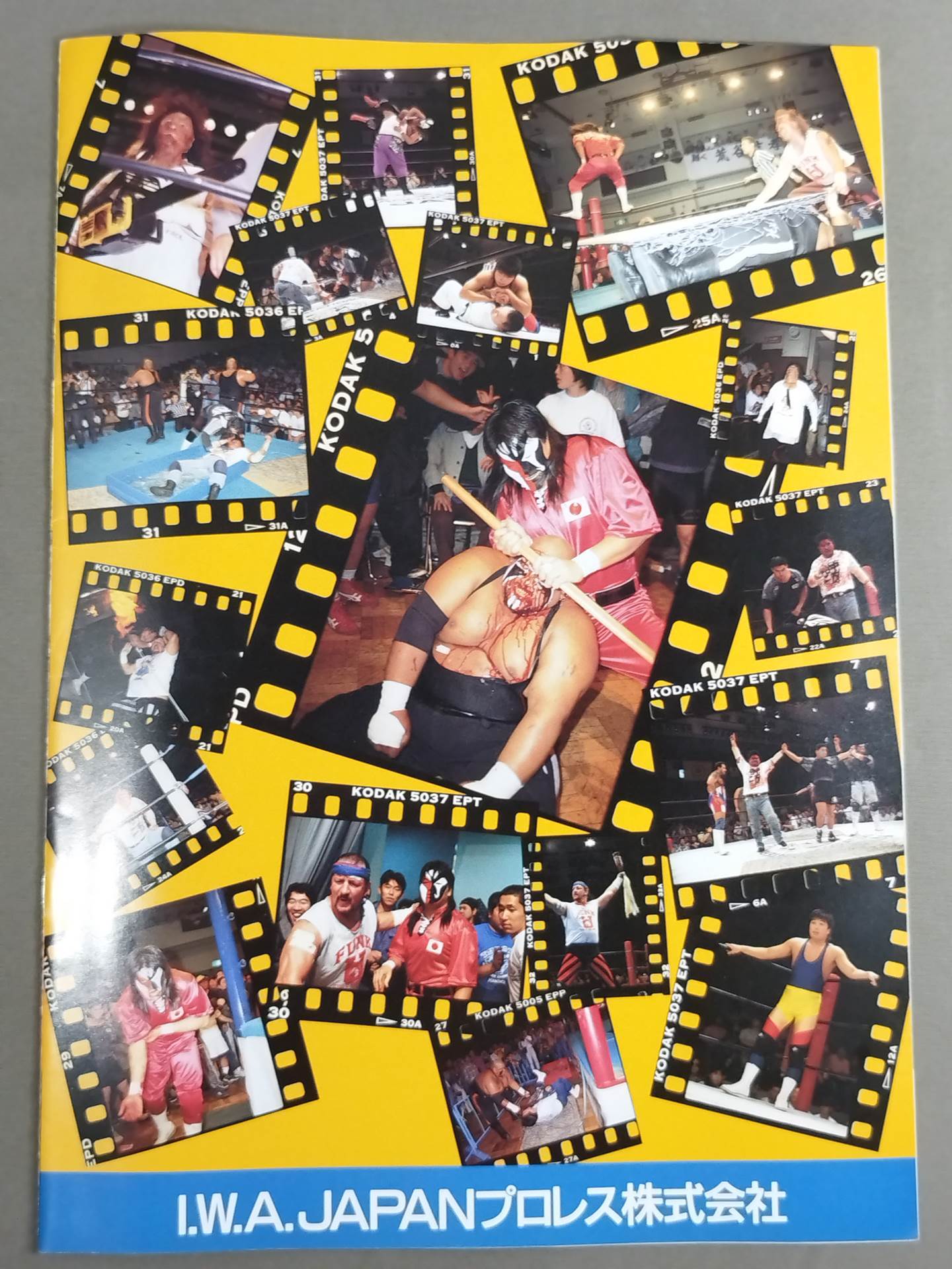 [4 fighters hand signed autograph 】95 Fierce Battle Empire Royal Road Fierce Battle / 1995 NEW YEAR SPECIAL