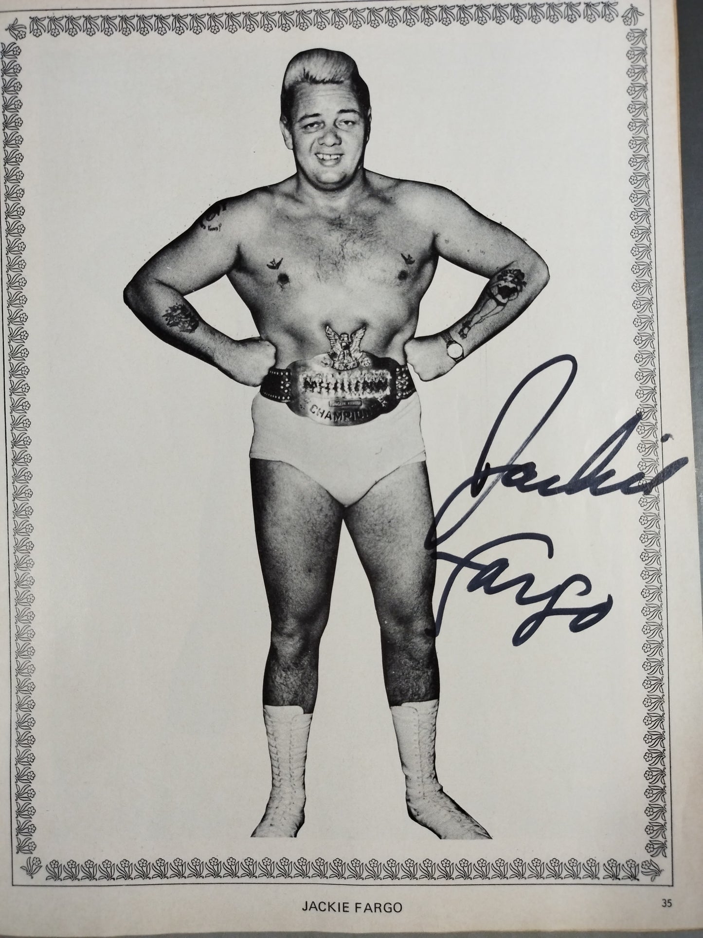 【7選手直筆サイン入り!!】Wrestling REVUE ALBUM 1968