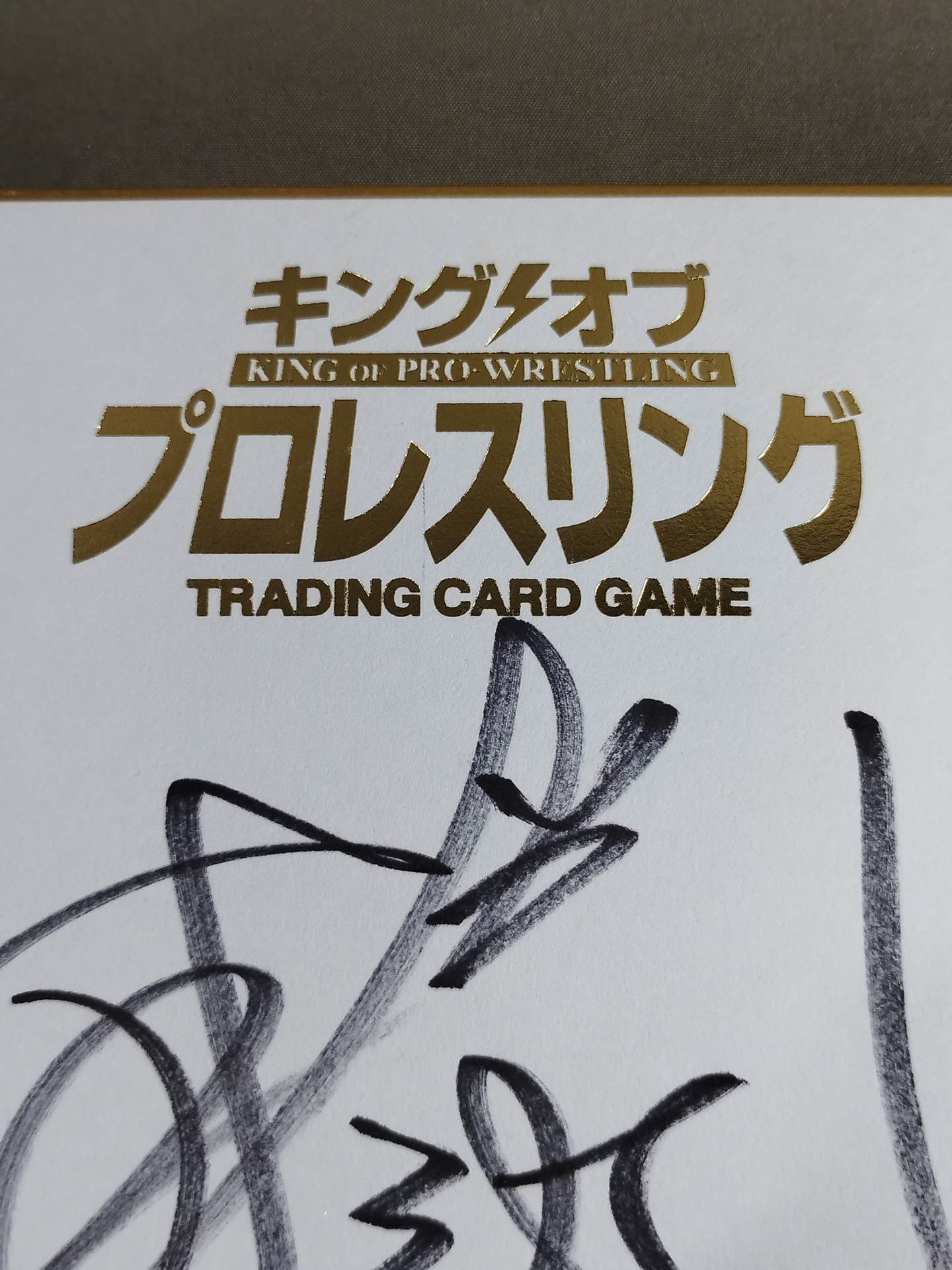 中嶋勝彦(キングオブプロレスリング専用色紙)