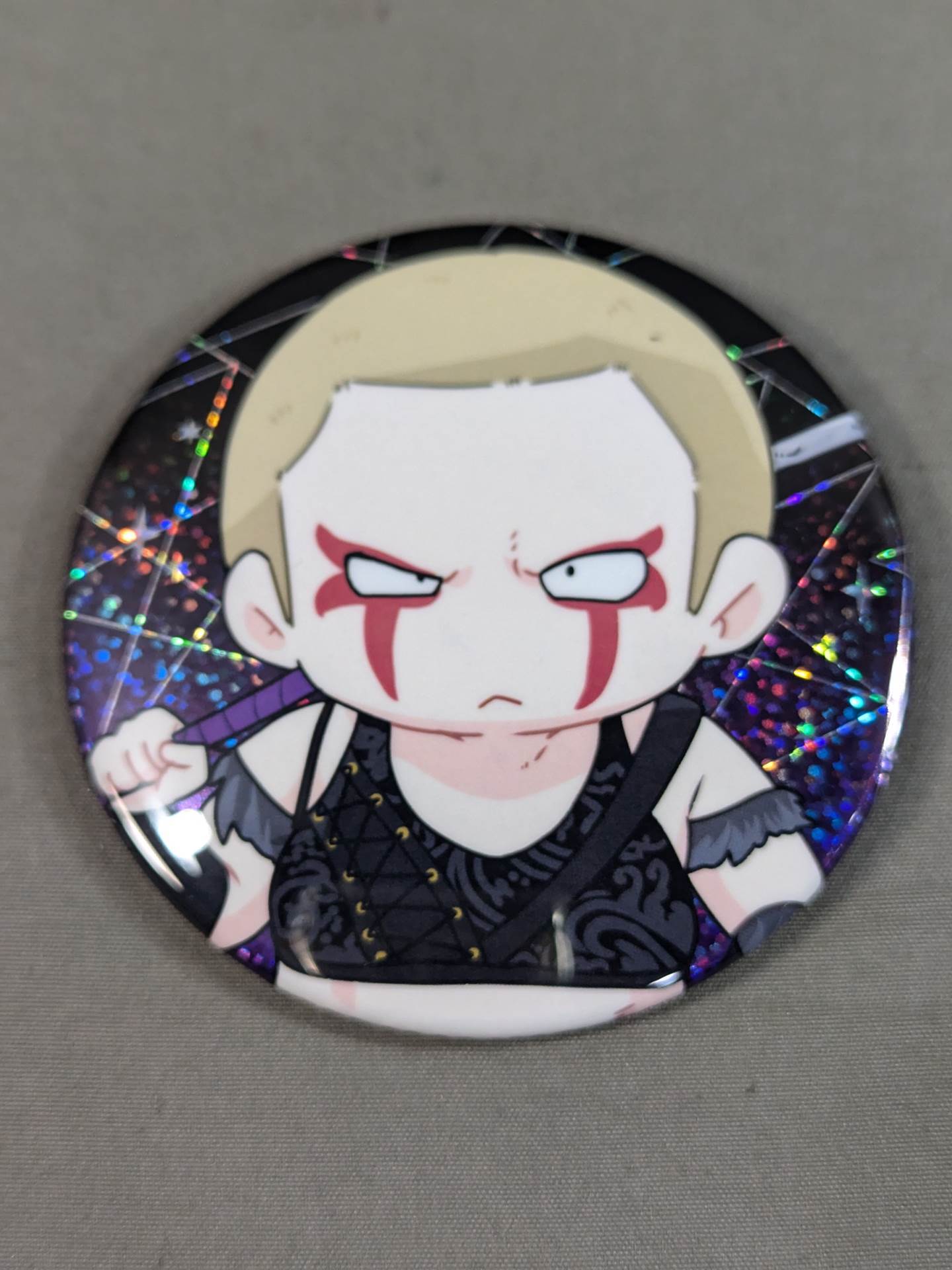 Natsuko Tora Random Illustration PinBack button Illustration by Tanukichi