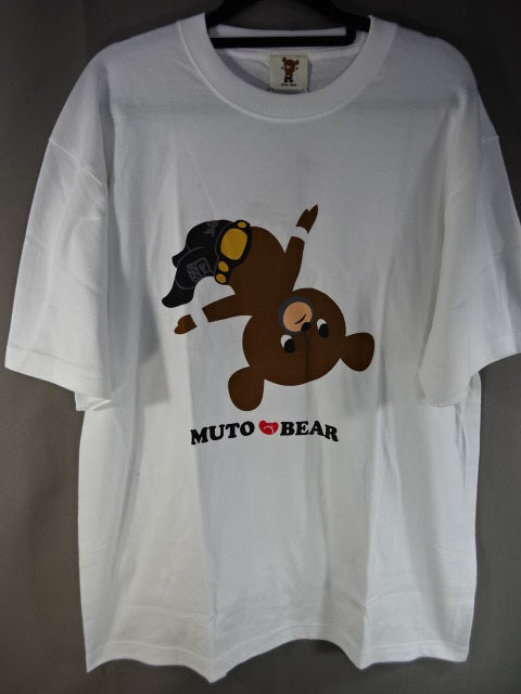武藤敬司 武藤ベアー Tシャツ①(プロレスLOVE/ホワイト)