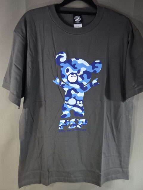 武藤敬司 武藤ベアー Tシャツ③(全日本プロレス / グレー)