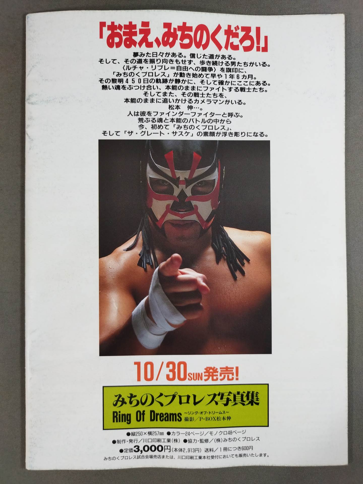 Michinoku Pro Wrestling Official Pamphlet Vol.7