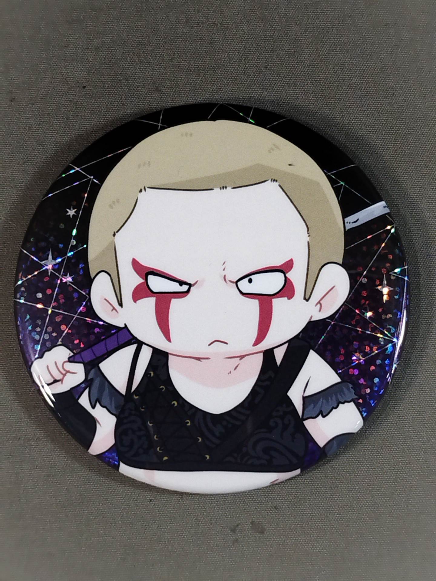 刀羅ナツコ ランダムイラスト缶バッジ Illustration byたぬきち