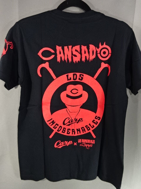 広島東洋カープ×内藤哲也 Carp de JAPON コラボTシャツ①(ブラック)
