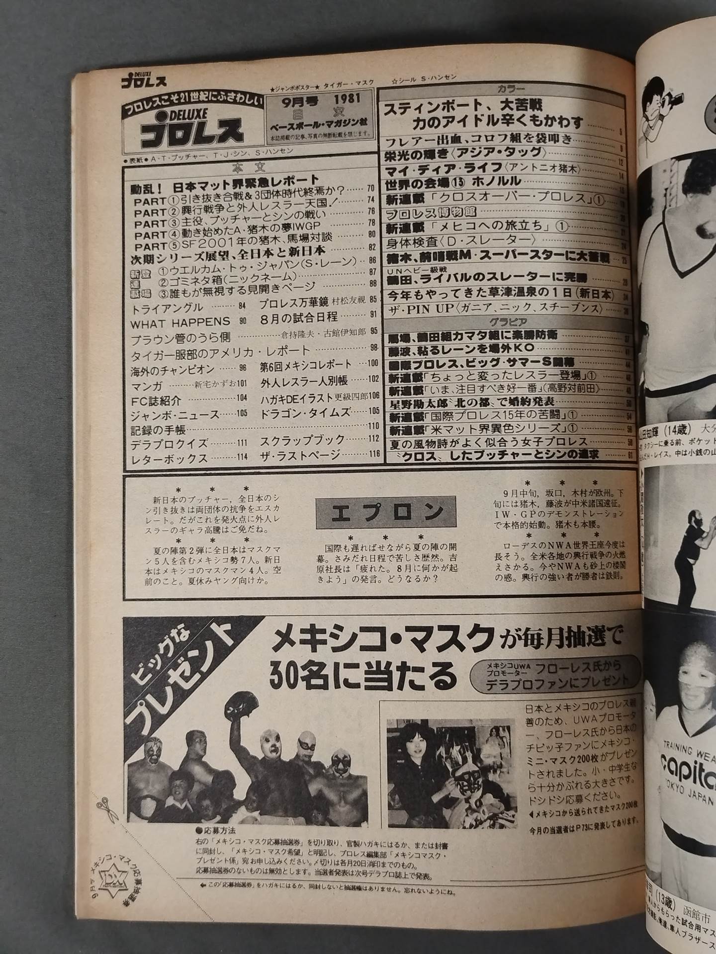 デラックスプロレス 1981年9月号
