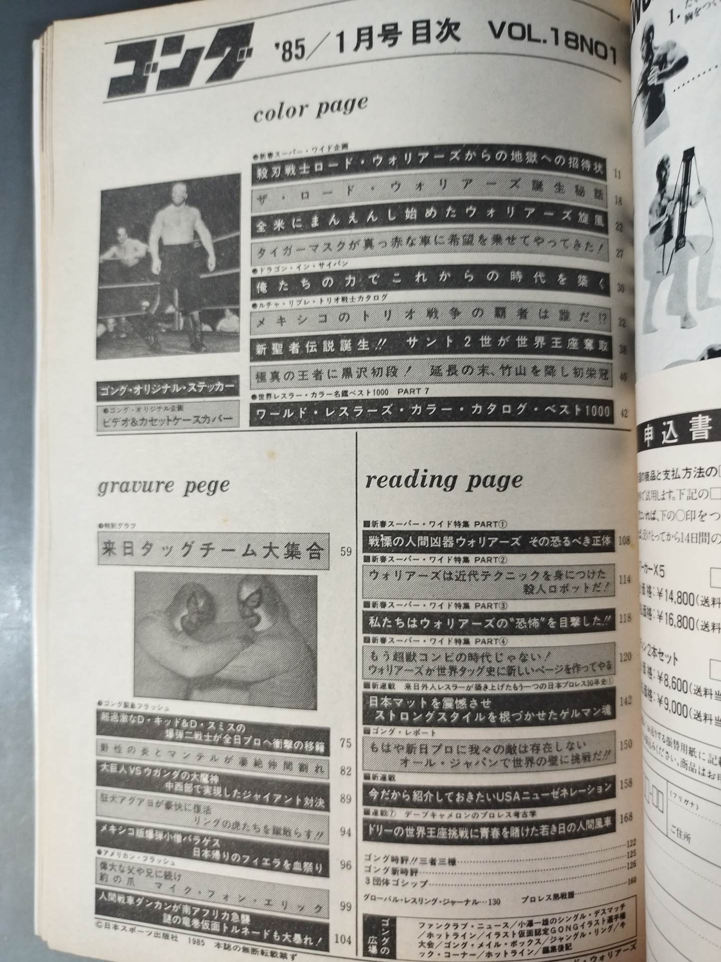 月刊ゴングVol.18 No.1
