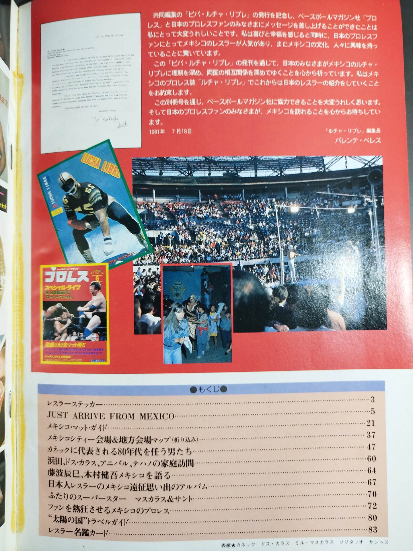 週刊プロレス別冊4 「VIVA!LUCHA LIBRE ビバ!ルチャ・リブレ」