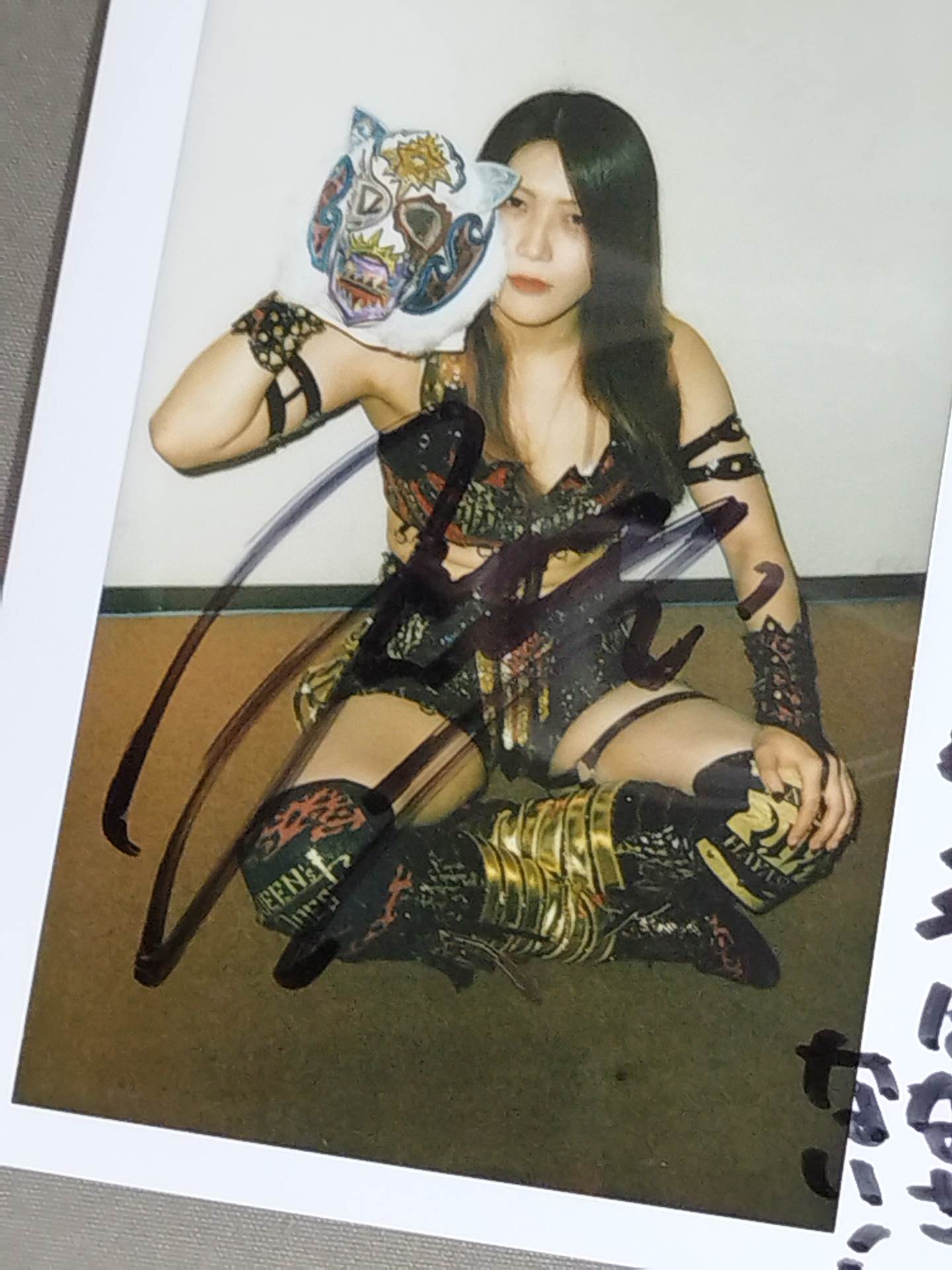 Utami Hayashishita hand signed autograph Cheki (C-9)