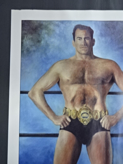 【hand signed autograph】 Lou Thesz Poster