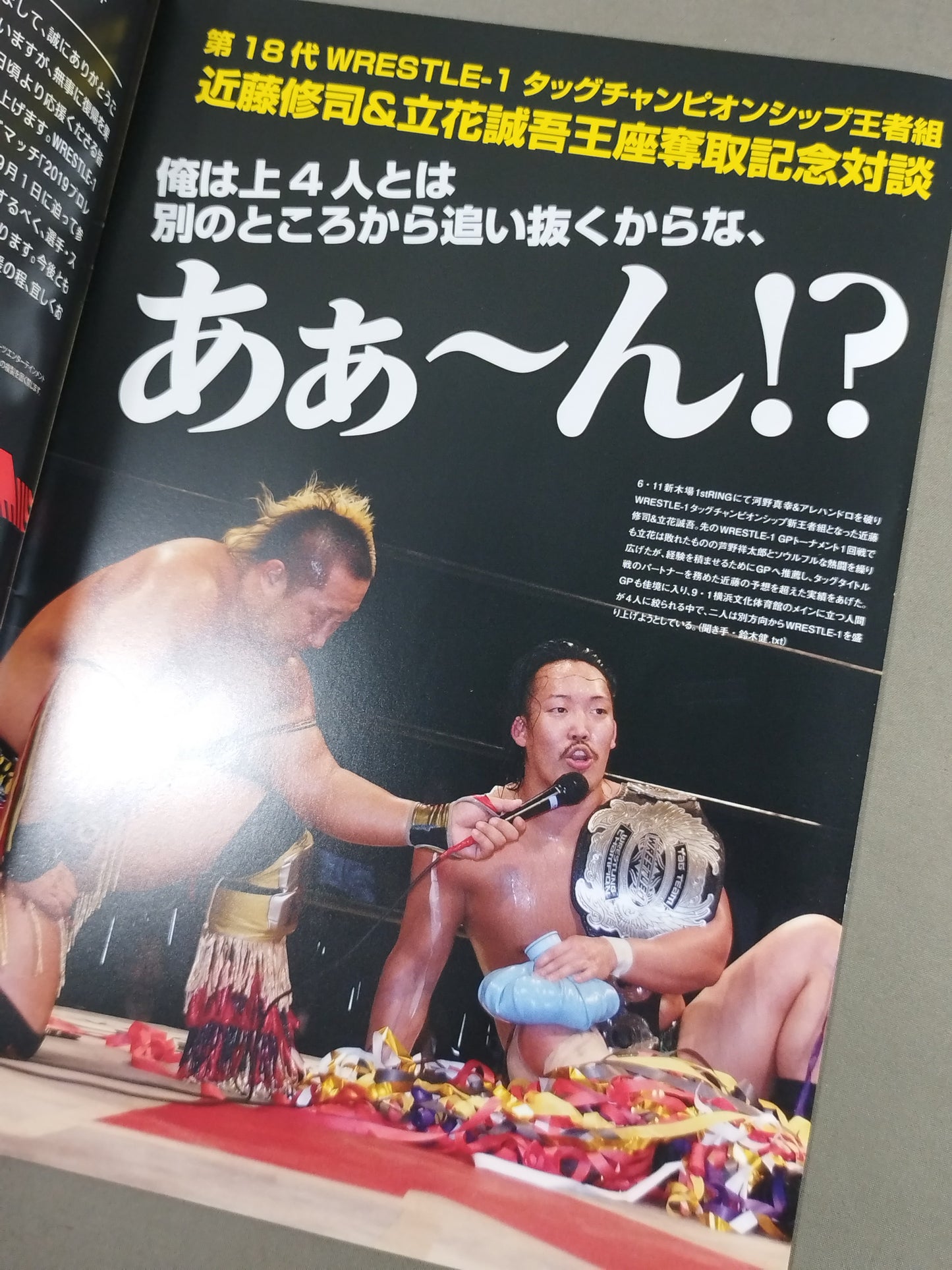 WRESTLE-1 OFFICIAL GUIDE BOOK 2019 No.4