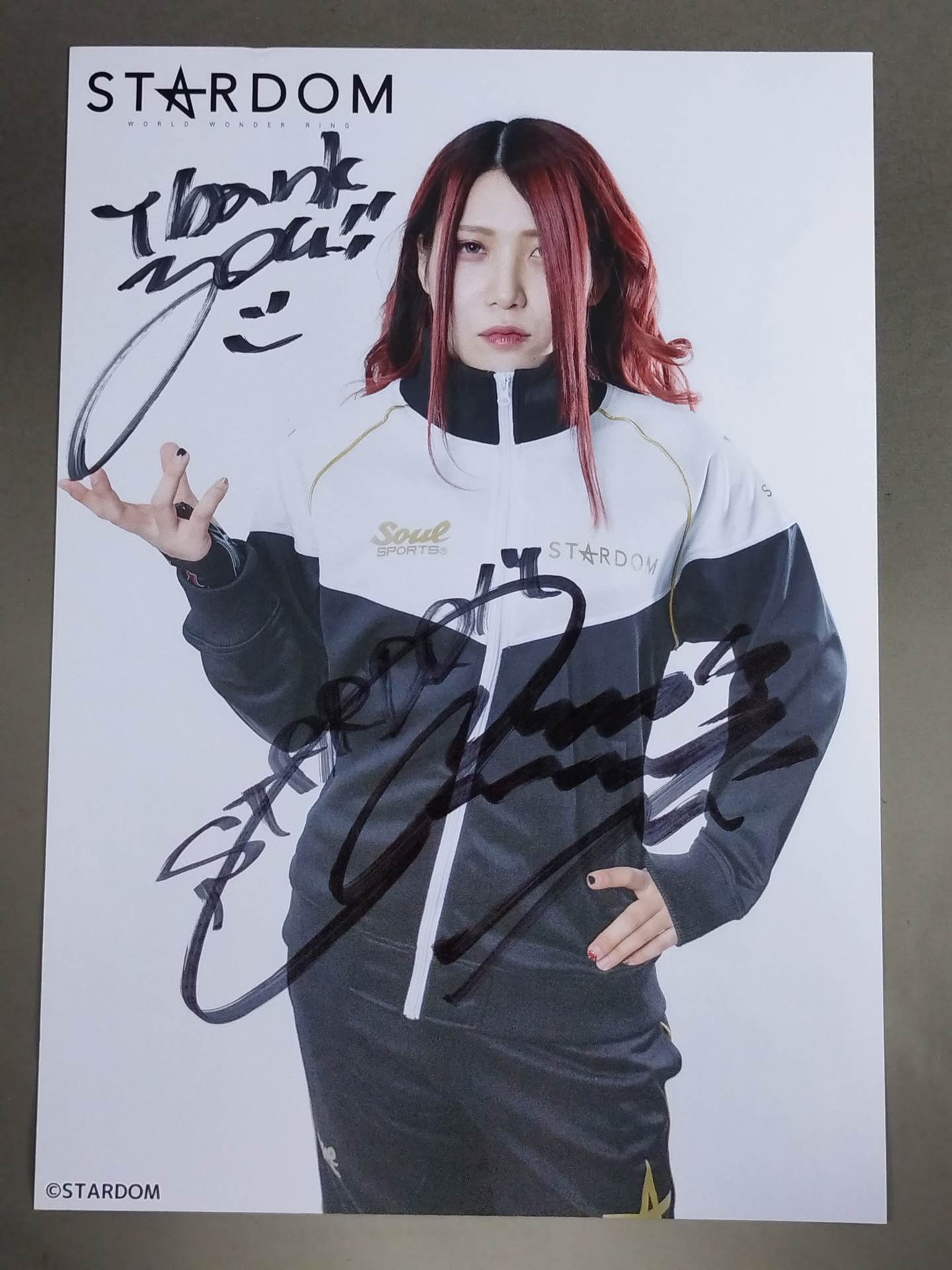 林下詩美 直筆サイン入り スターダムポートレート(S-5)