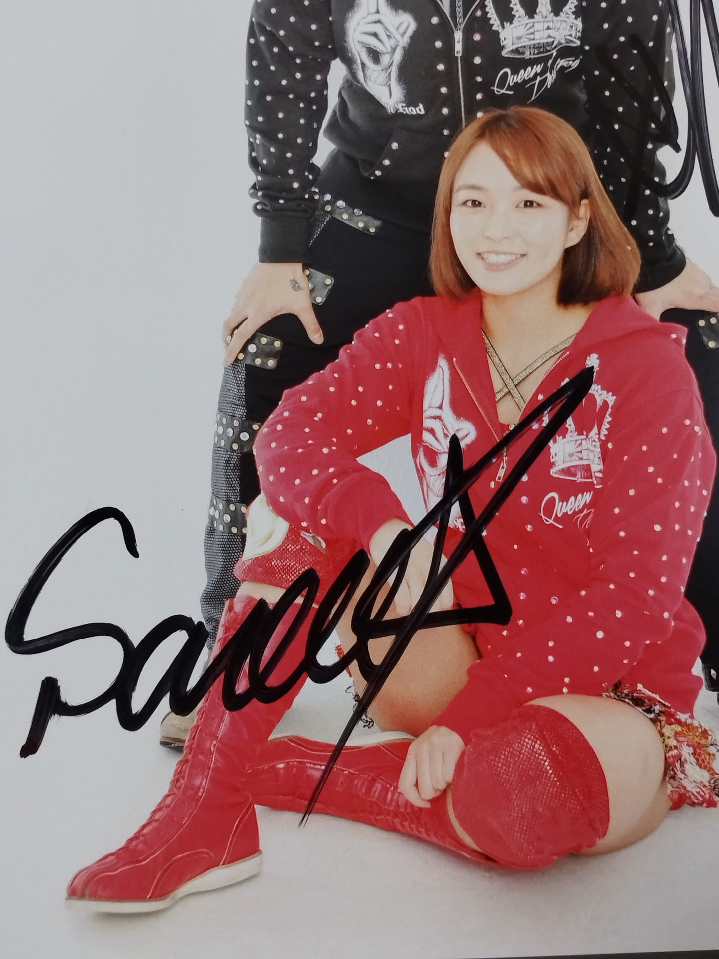 Sareee (SARRAY) &Yoshiko Oni to Kinbar 2 hand signed autographs Pro-Photo (A-1 )