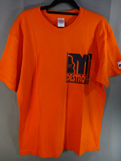 松本浩代 DESTROY イラストTシャツ①(オレンジ)