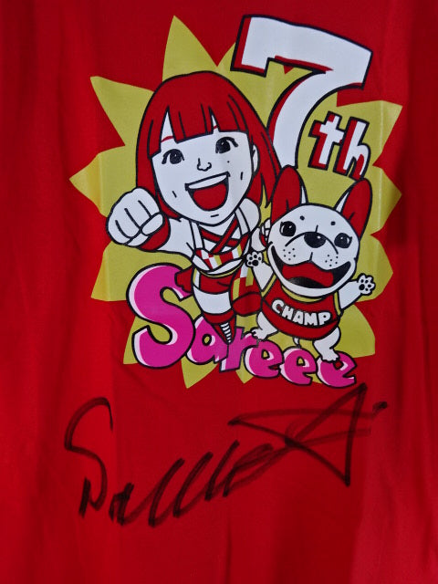 【hand signed autograph】 Sareee (SARRAY) 7th Anniversary T-shirt