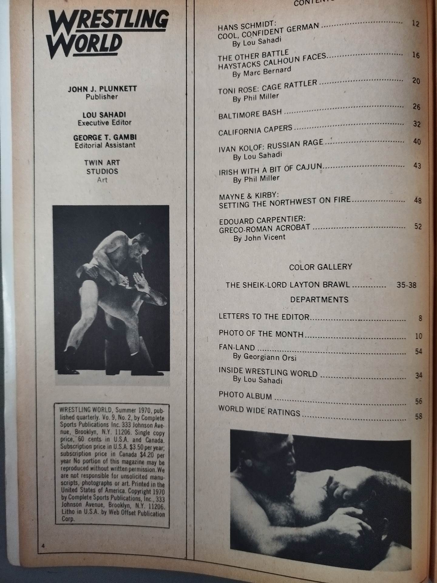 Wrestling WORLD 1970 SUMMER