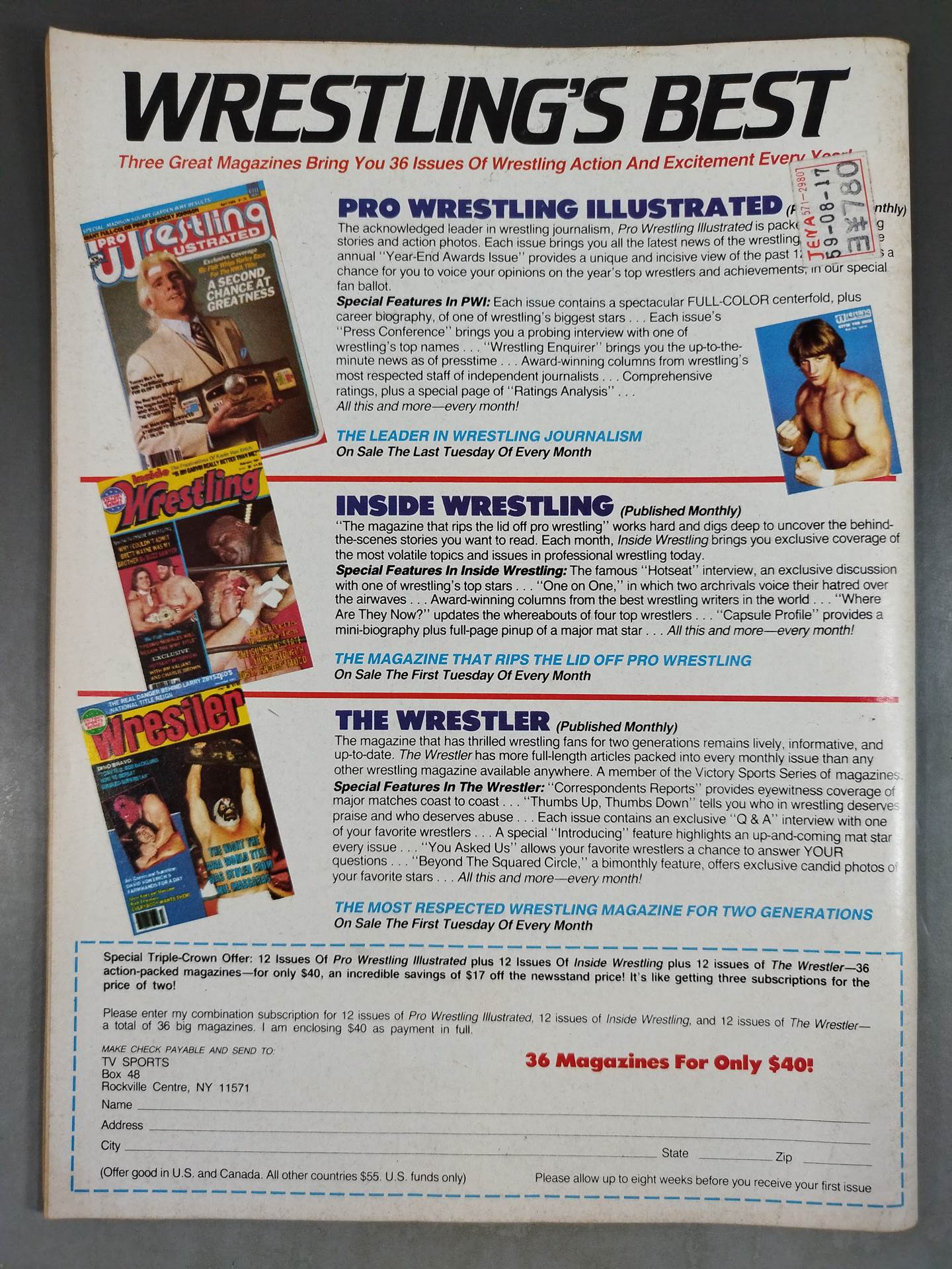 Wrestling SUPER STARS Fall 1984