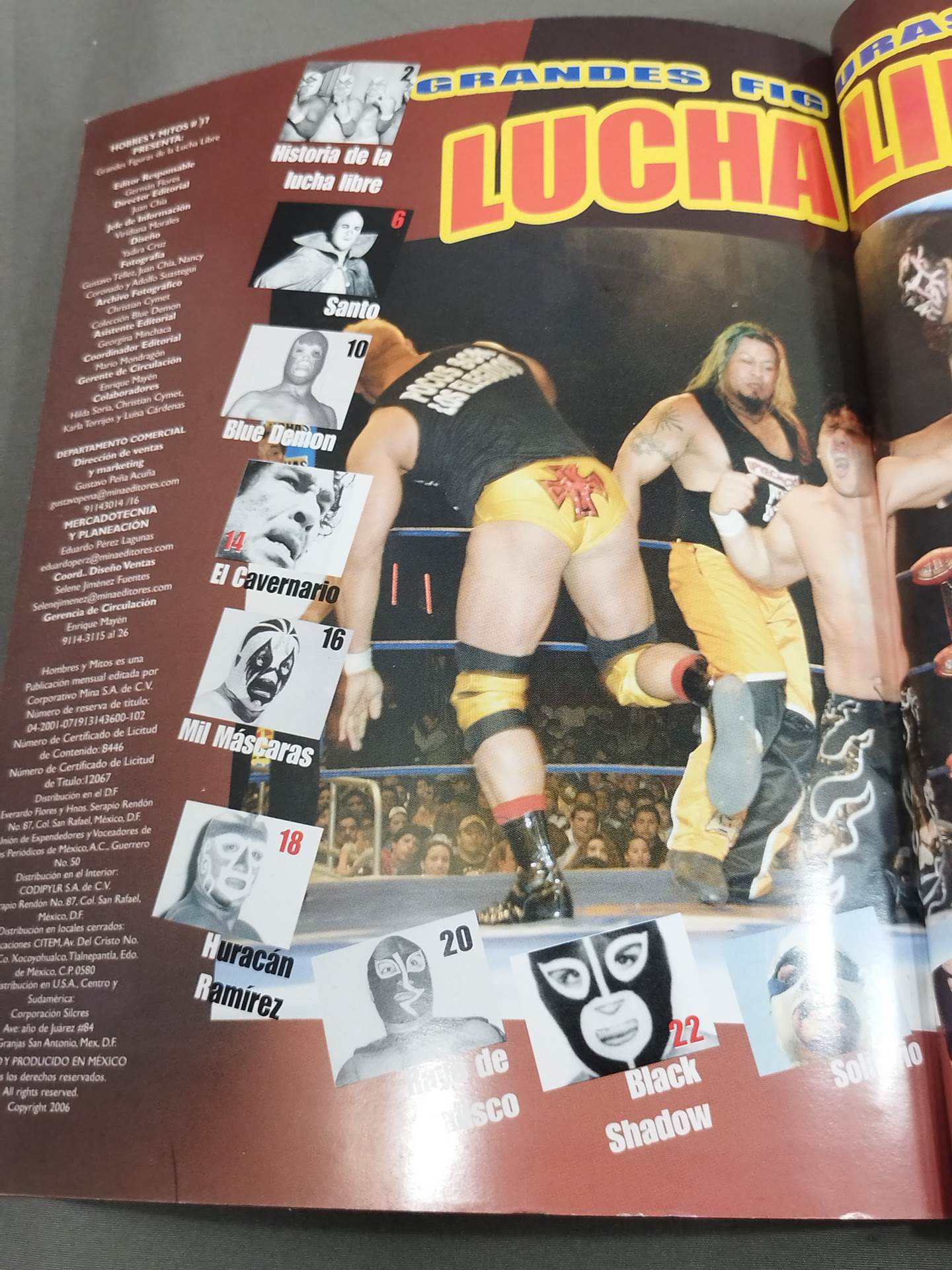 GRANDES FIGURAS DE LA LUCHA LIBRE NUMERO 37
