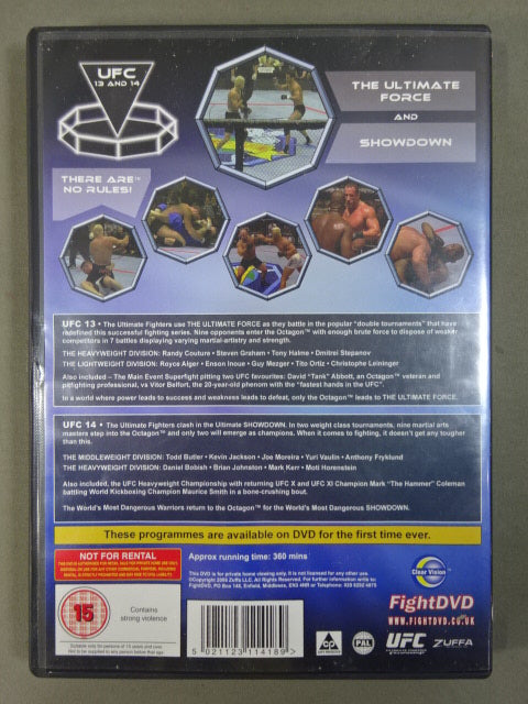UFC 13 THE ULTIMATE FORCE & UFC 14 SHOWDOWN